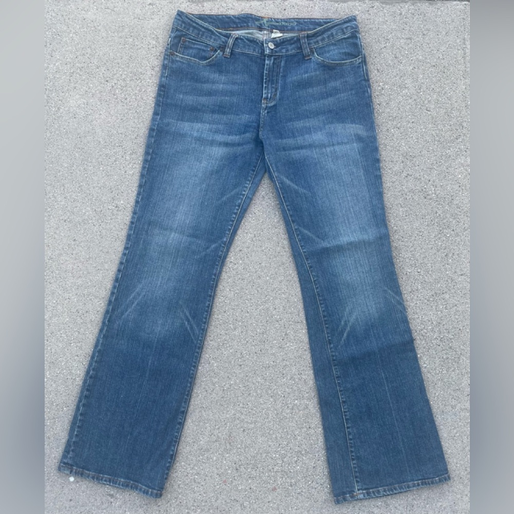 BEBE VINTAGE WOMENS BOOT CUT JEANS/DENIM COTTON BLENDED 38 POCKETS RHINESTONES